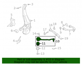 Lower front left control arm for Land Rover Discovery 20-25