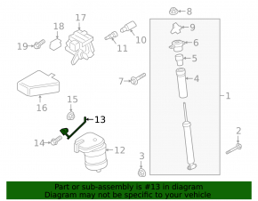 Rear tilt sensor for Porsche Cayenne 19-26