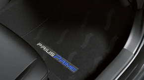 Set of floor mats for Toyota Prius 50 Prime 17-22 cloth black