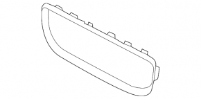 Jaguar I-Pace 19-23 radiator grille frame in gloss black