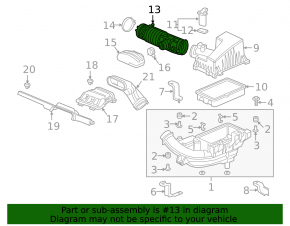 Air duct for manifold Honda Clarity 18-21 usa