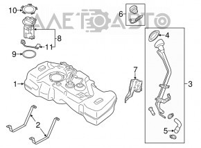 Nissan Sentra 13-19 Fuel Filler Cap