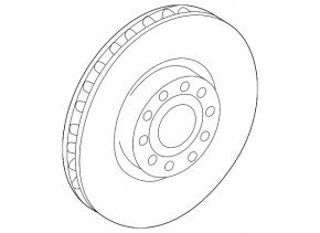 Front right brake disc Volkswagen ID.4 21-23 358/30mm