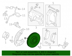 Front left brake disc Volkswagen ID.4 21-23 358/30mm