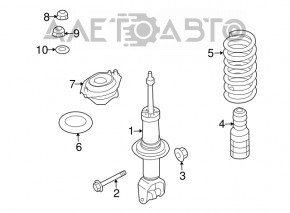 Rear left spring Subaru b10 Tribeca