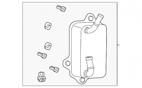 Oil cooler for automatic transmission Nissan Murano 25-26