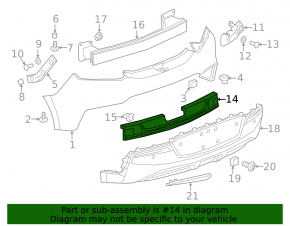 Chevrolet Volt 16- Rear Bumper Absorber