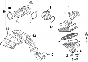 Air intake Kia Sportage 23-26 2.5