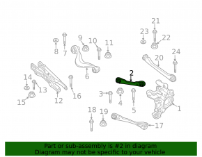 Upper rear left arm BMW X7 G07 19- front