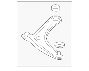 Mitsubishi Lancer 10-17 lower front right control arm