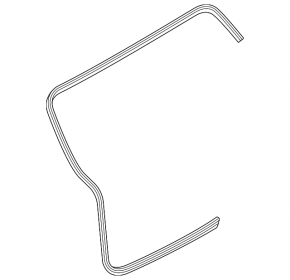 Rubber seal for the trunk door of the BMW X3 G01 18-24