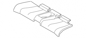 Rear row of seats 2 row BMW 4 F33 14-20 convertible, leather brown