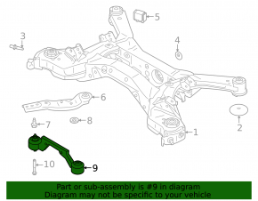 Nissan Murano 25-26 AWD rear differential bracket
