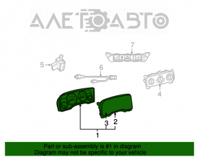 Jeep Patriot 11-14 Instrument Cluster