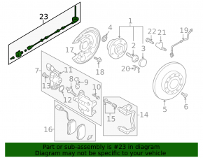 Rear left ABS sensor for VW Tiguan 2018