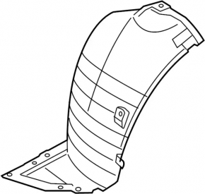 Front right fender liner for Infiniti FX35 QX70 09-17