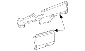Lower pocket of the front right door trim Lexus RX300 RX330 RX350 RX400h 04-08