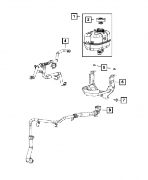 Jeep Gladiator 20-25 Coolant Expansion Tank