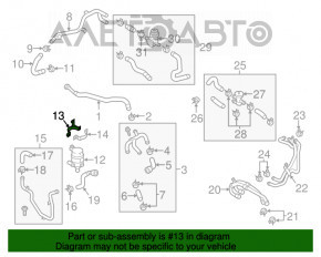Coolant pump bracket Porsche Cayenne 958 11-17