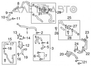 Coolant pump bracket Porsche Cayenne 958 11-17