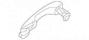 Kia Sorento 16-2020 outer rear left door handle