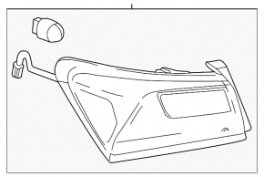 Lamp outer wing right Chevrolet Malibu 19- LED