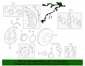 Lexus GX550 24-26 Front Right ABS Sensor
