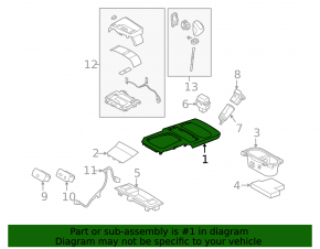 Subaru Outback 10-14 Cup Holder Panel Trim
