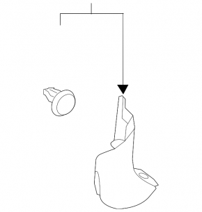 Lower left front pillar trim for Subaru Forester 25-26