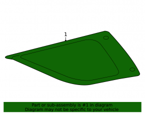 Fixed glass rear right window for Mercedes W164 ML