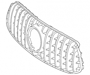 Radiator grille assembly grill Mercedes W167 GLE 53 24-26 AMG pkg