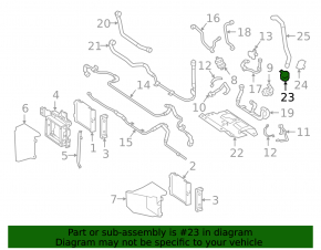 Auxiliary water pump G-class W463 G550 19-24 4.0, left