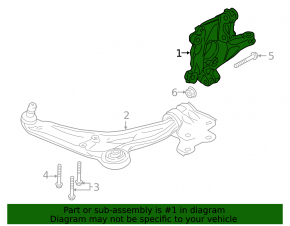 Front left axle Ford Edge 15-