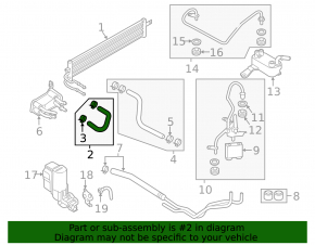 Gearbox cooling pipe Ford Ecosport 18-21 1.0T outlet