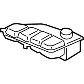Expansion tank cooling Ford Escape MK3 17-19 rest 2.5, 2.0T, 1.5T without cap