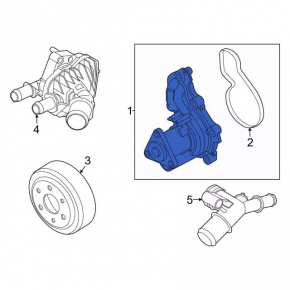Water pump Ford Escape MK4 20-22 1.5T