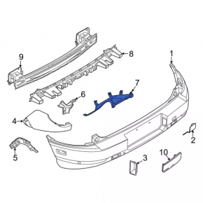 Rear Bumper Bracket Lower Left Ford Bronco Sport 21-25