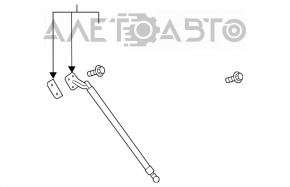 Left tailgate shock absorber for Mazda CX-9 16-21 (simple)