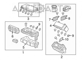 Fuse box underhood right Acura MDX 16