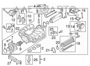Throttle body VW Passat b7 12-15 USA 3.6 OEM