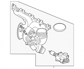 Turbocharger complete with manifold BMW X1 F48 16-19 B46