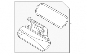 Door handle outer rear left Volkswagen ID.4 21-23