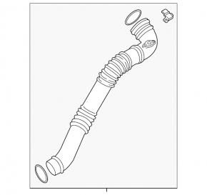 Intercooler pipe left BMW X3 F25 13-17 2.0T