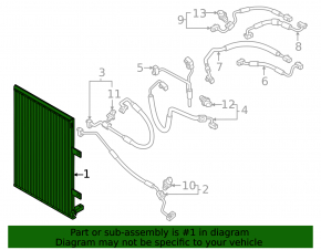 Air conditioning radiator condenser Volkswagen ID.4 21-26 R-744