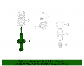 Rear left shock absorber Subaru Forester 2013