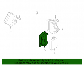ECU bracket for the Audi E-Tron 19-23 engine computer