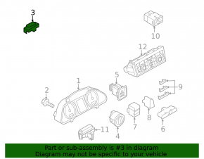 Audi Q7 4L 10-15 Front Panel Light Sensor