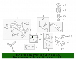 Kia Sorento 10-13 rear wishbone bushing