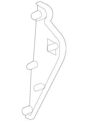 Front panel trim side right Lexus RX350 RX450 10-15 black