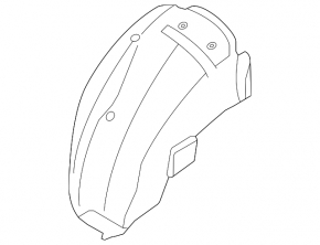 Mudguard rear right rear part Subaru Impreza WRX GH 09-11